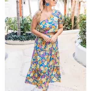 Pink Lilly two piece top and skirt